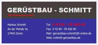 Gerüstbau Schmitt Logo